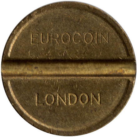 Игровой жетон. Eurocoin London. Диаметр 22,2 мм. Великобритания.