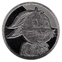 Год кролика. Лунный календарь. Сувенирный жетон, СПМД, Россия. 2023 год.
